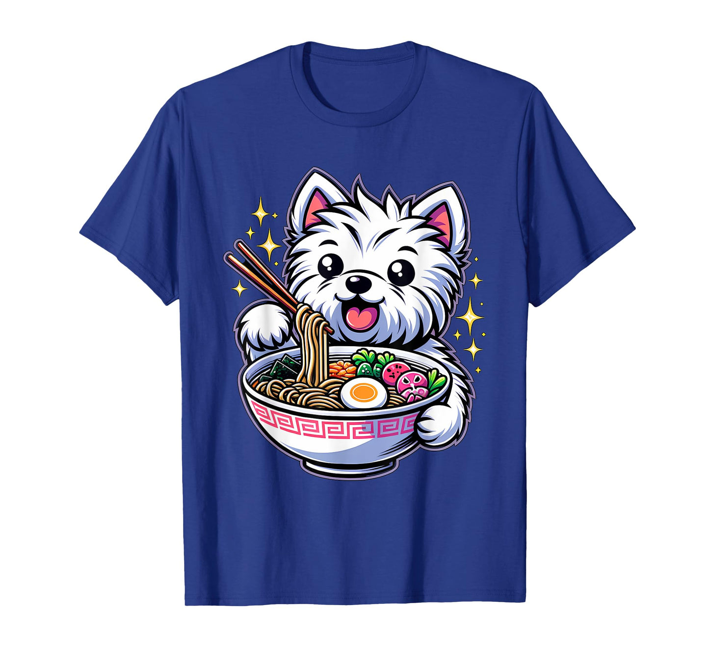Kawaii Anime West Highland Terrier Dog Ramen T-Shirt