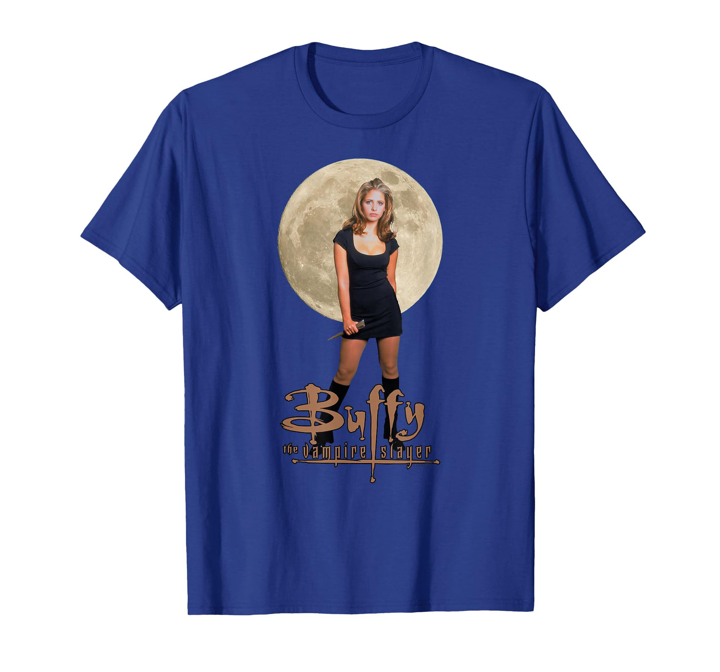 Buffy the Vampire Slayer Buffy Photo with Moon TV Show T-Shirt