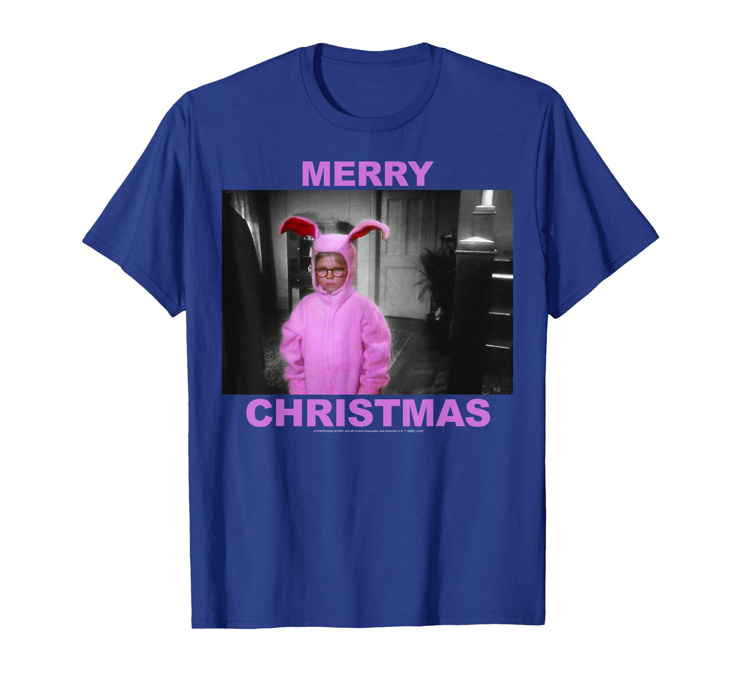 A Christmas Story Ralphie Pink Bunny Suit Merry Christmas T-Shirt
