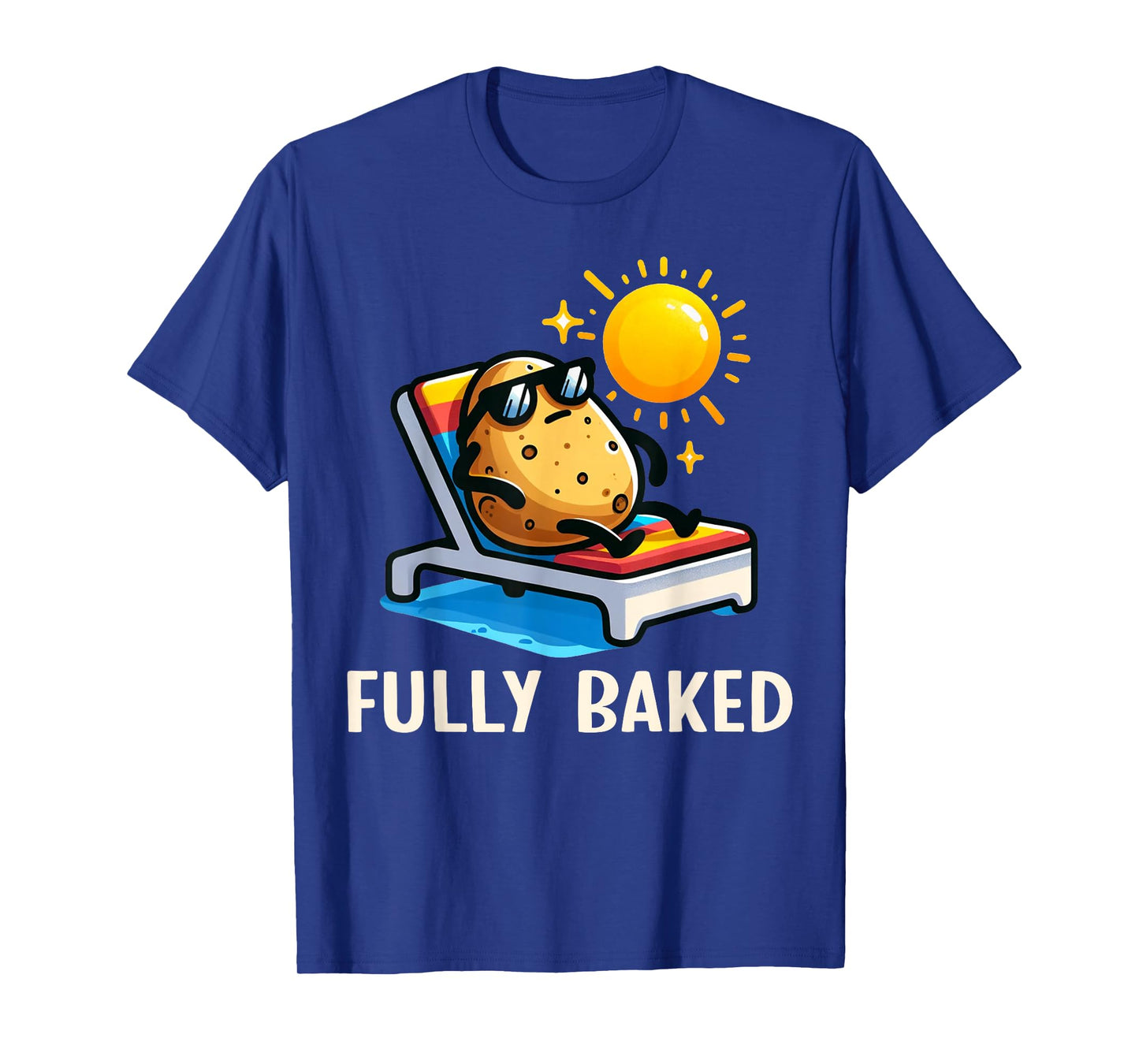 Funny Fully Baked Potato Graphic For Kids T-Shirt