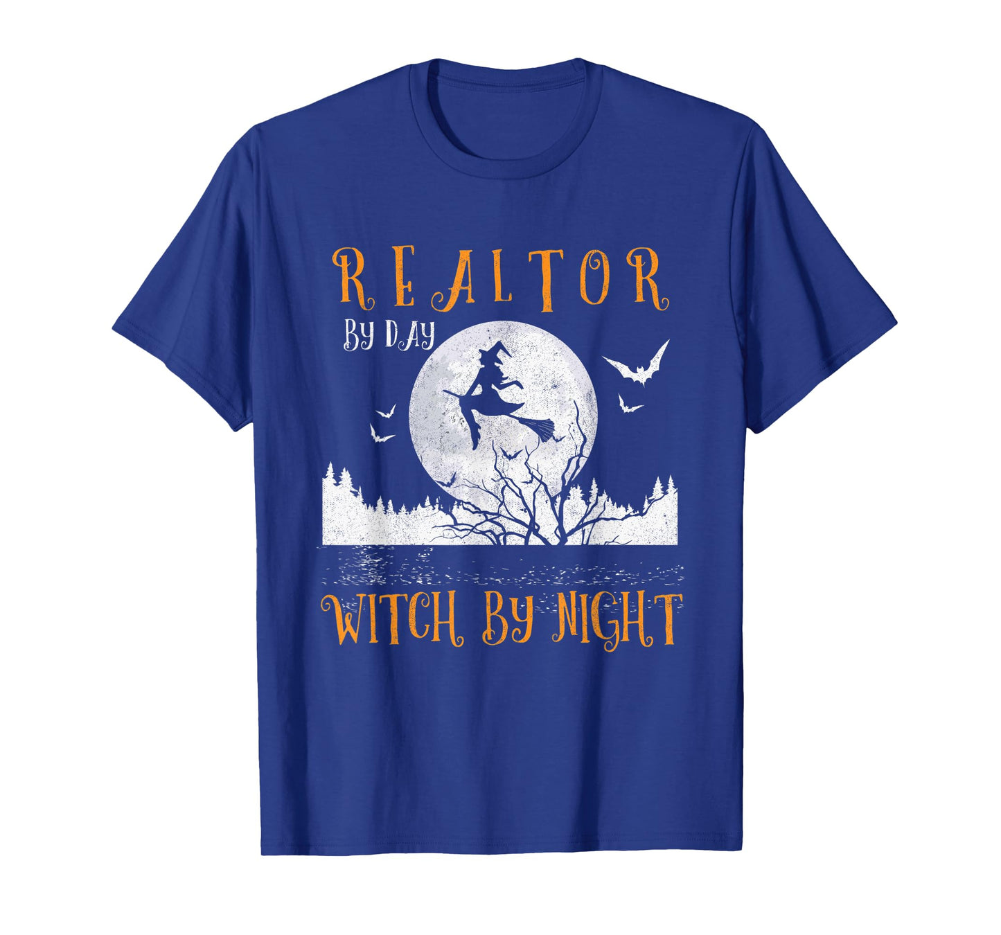 Realtor By Day Witch By Night Women Halloween T-Shirt