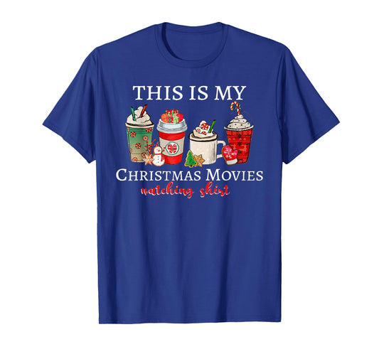 Groovy Fun Christmas This Is My Christmas Movie Watching T-Shirt
