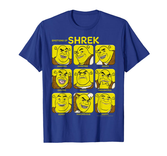 Shrek Emotions of Shrek Box Up T-Shirt
