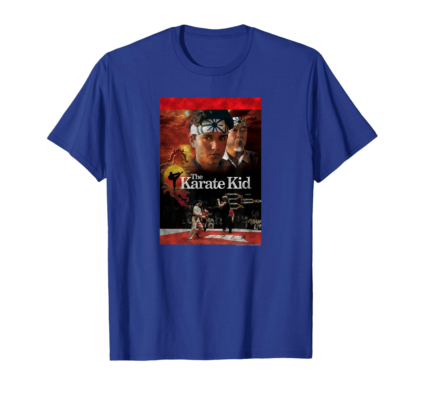 The Karate Kid Movie Poster Distressed Vintage Movie T-Shirt