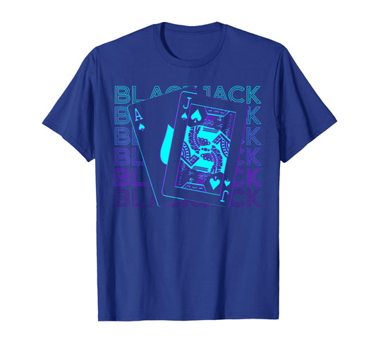 Blackjack Jack Of Spade Ace Spades Retro T-Shirt