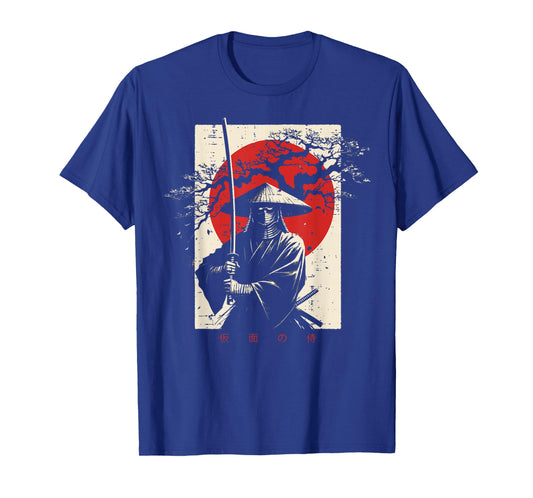 Japanese Samurai Katana Red Sun Vintage Ukiyoe Men Women Kid T-Shirt