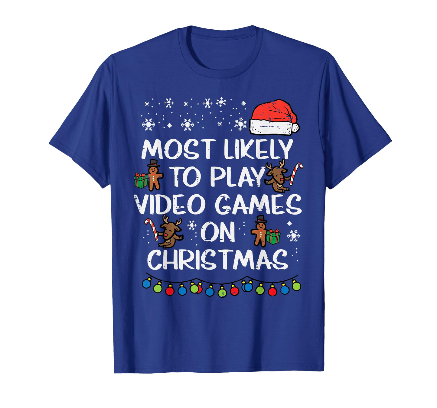Likely Play Video Games Christmas Xmas Family Boys Kids Men T-Shirt