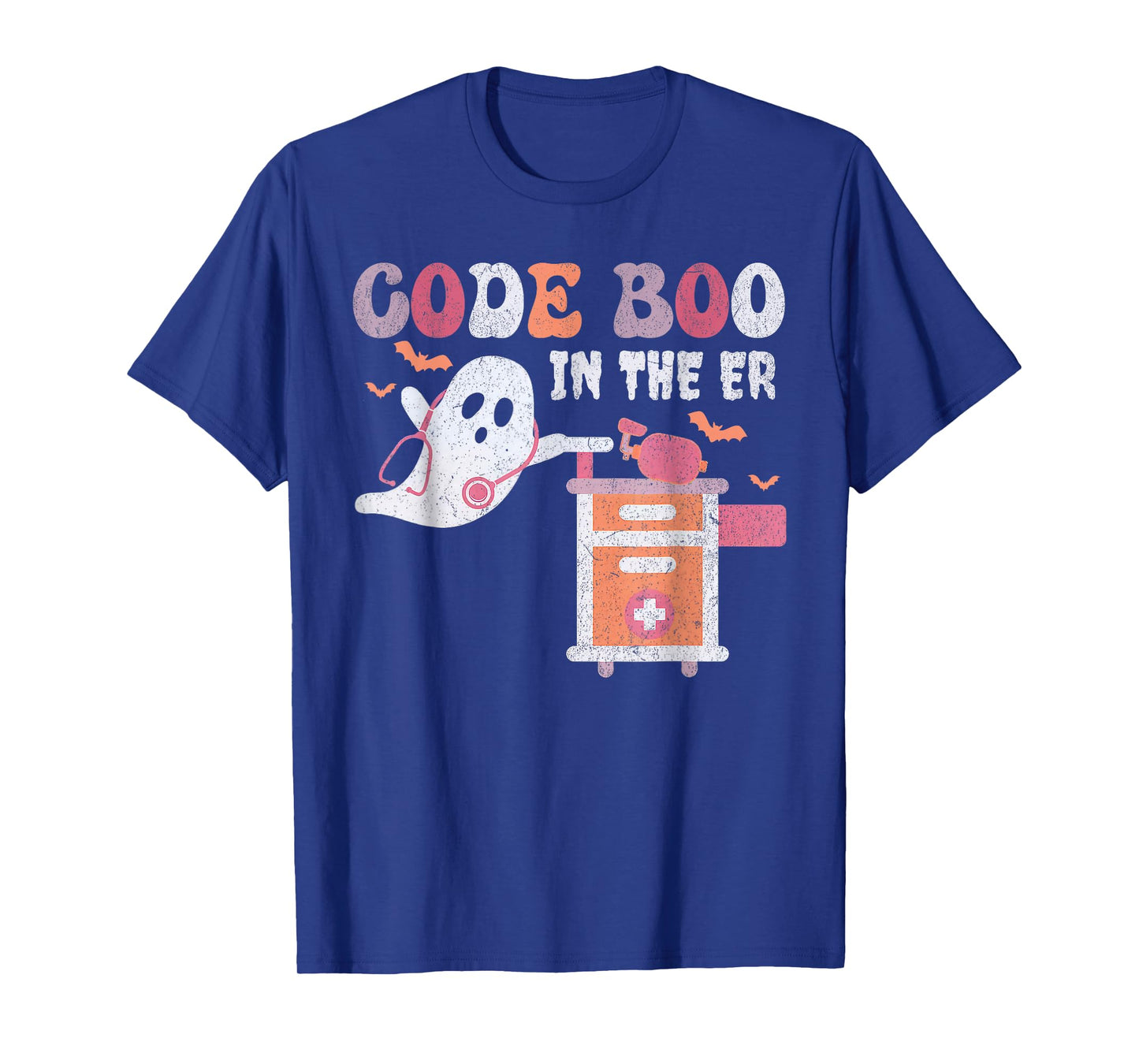 Ghost Code Boo In The ER Respiratory Therapist Halloween T-Shirt