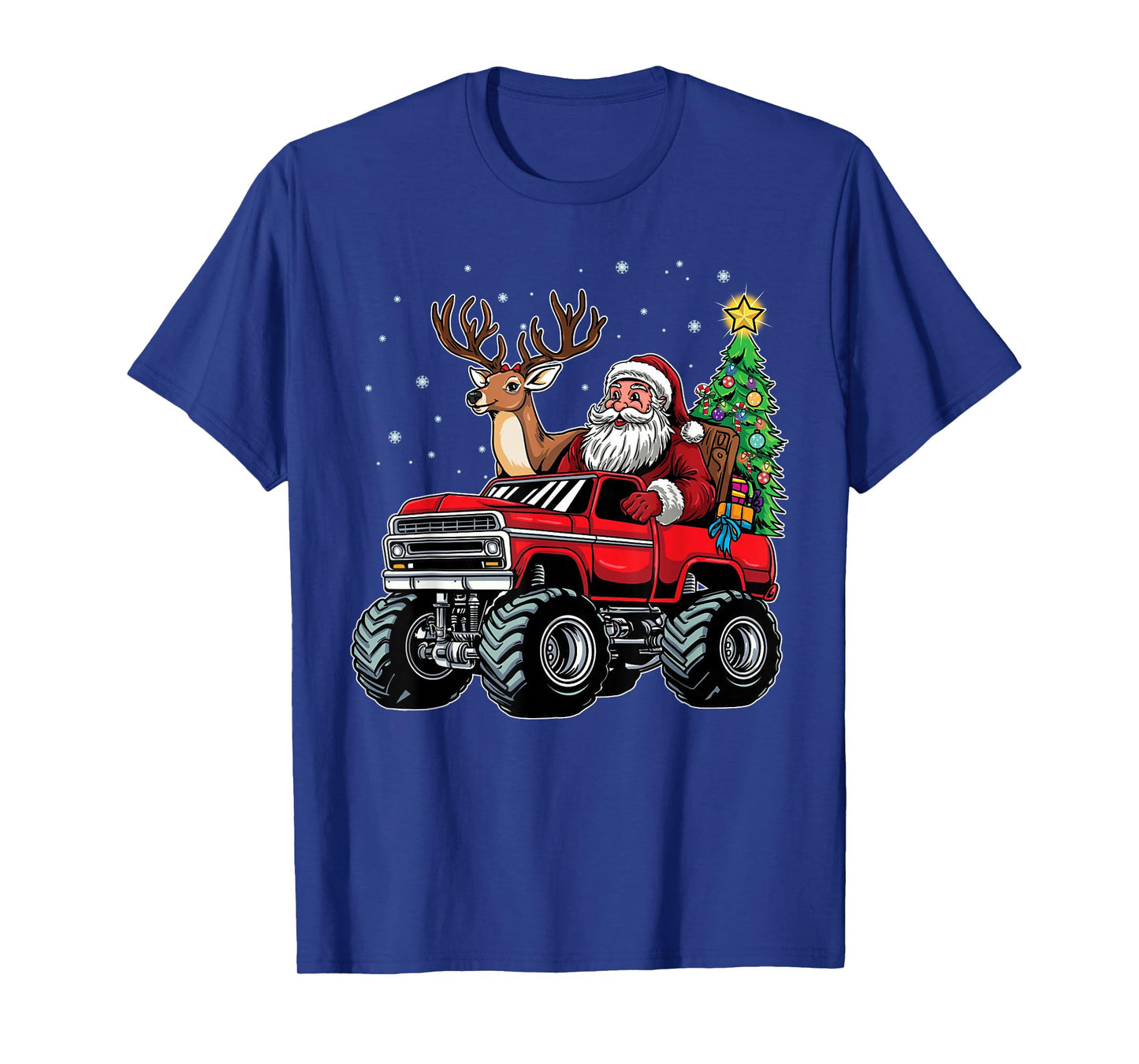 Christmas Santa Claus Monster Truck Lover Funny Xmas Costume T-Shirt