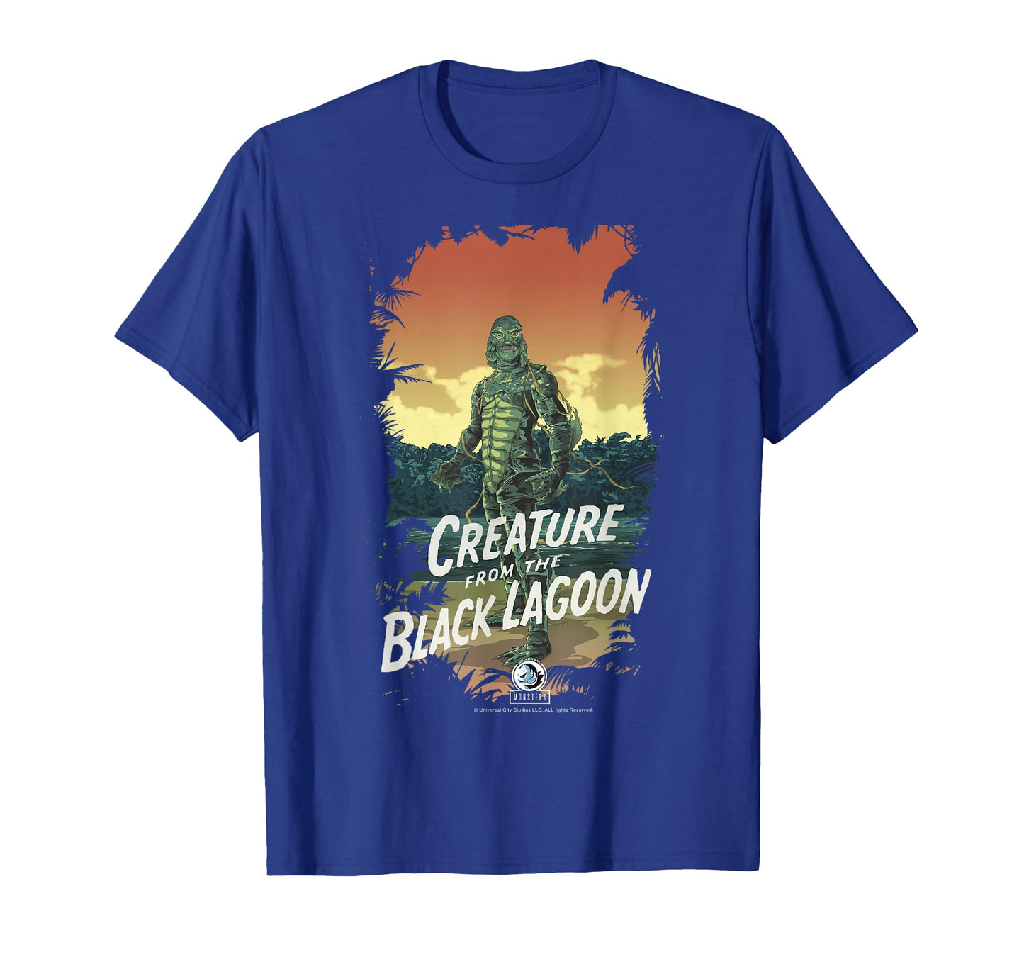 Universal Monsters Creature From The Black Lagoon Dark Frame T-Shirt