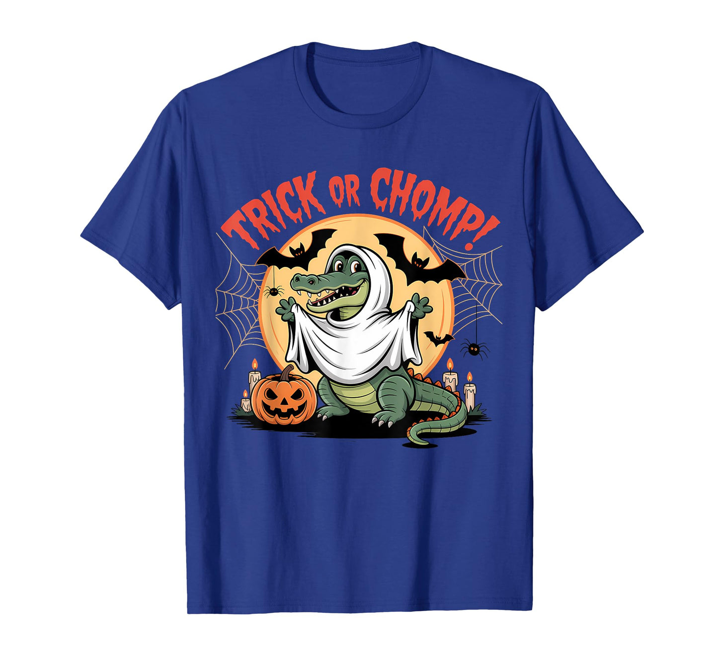 Trick or Chomp Funny Halloween Alligator T-Shirt