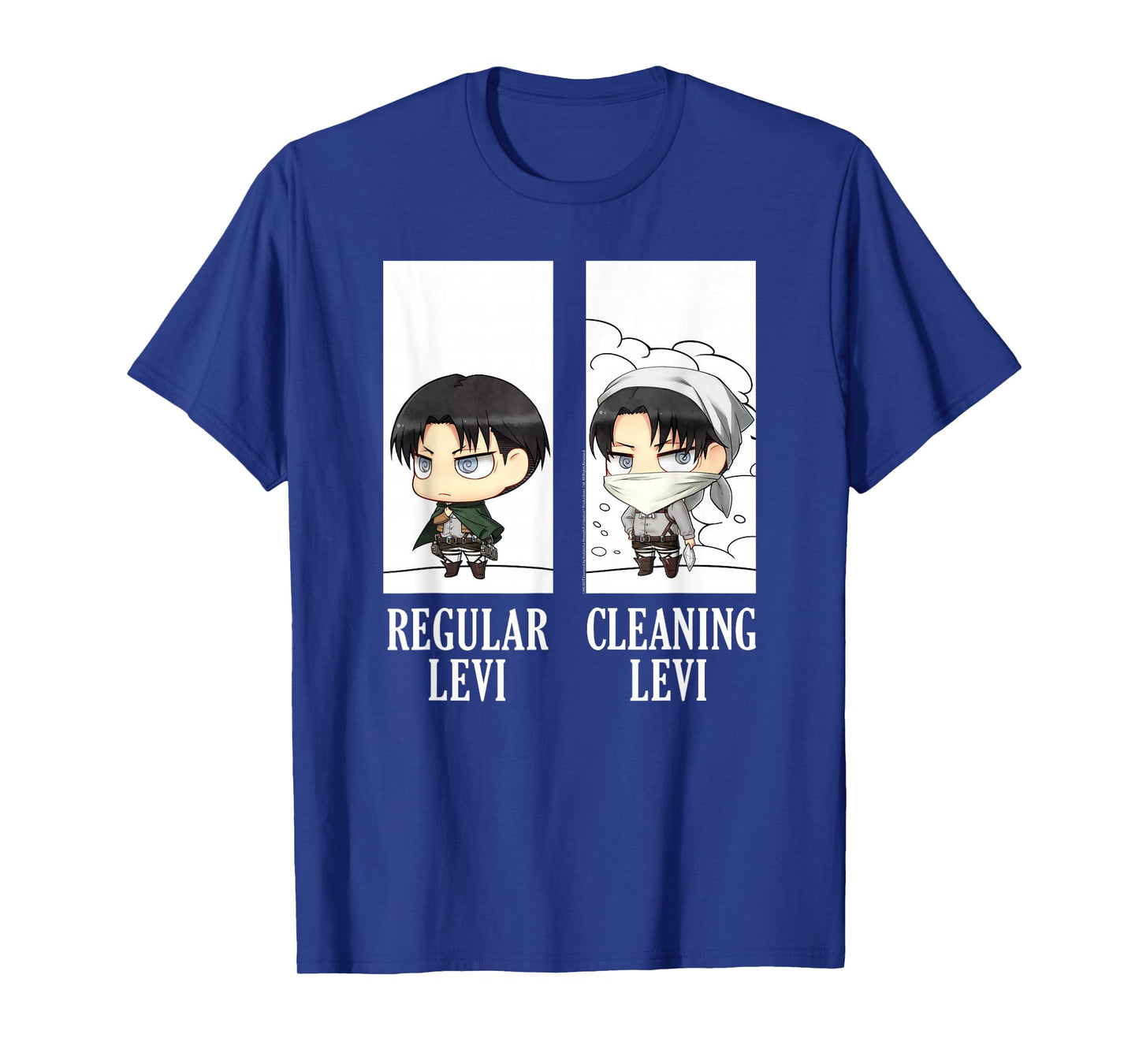 Attack on Titan Regular/Cleaning Levi Chibi AOT Anime T-Shirt