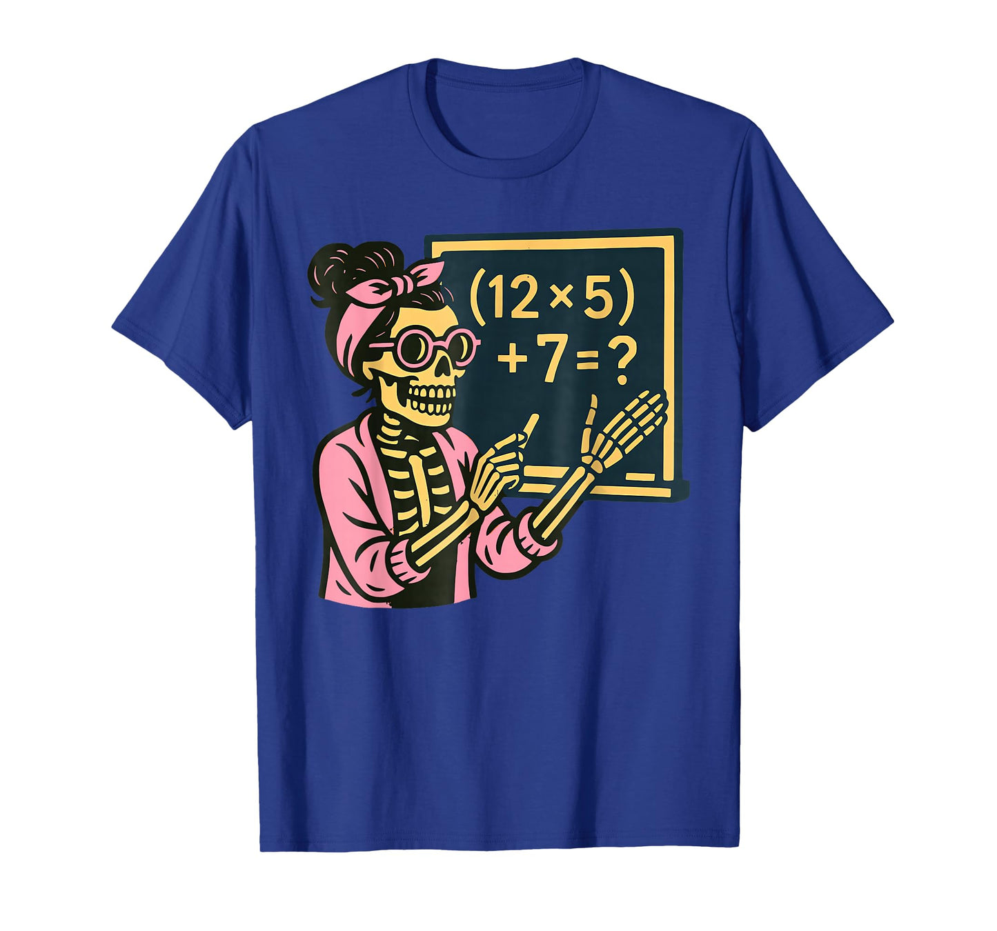 Halloween Teacher Six Seven Meme 6 7 Skeleton Spooky Costume T-Shirt