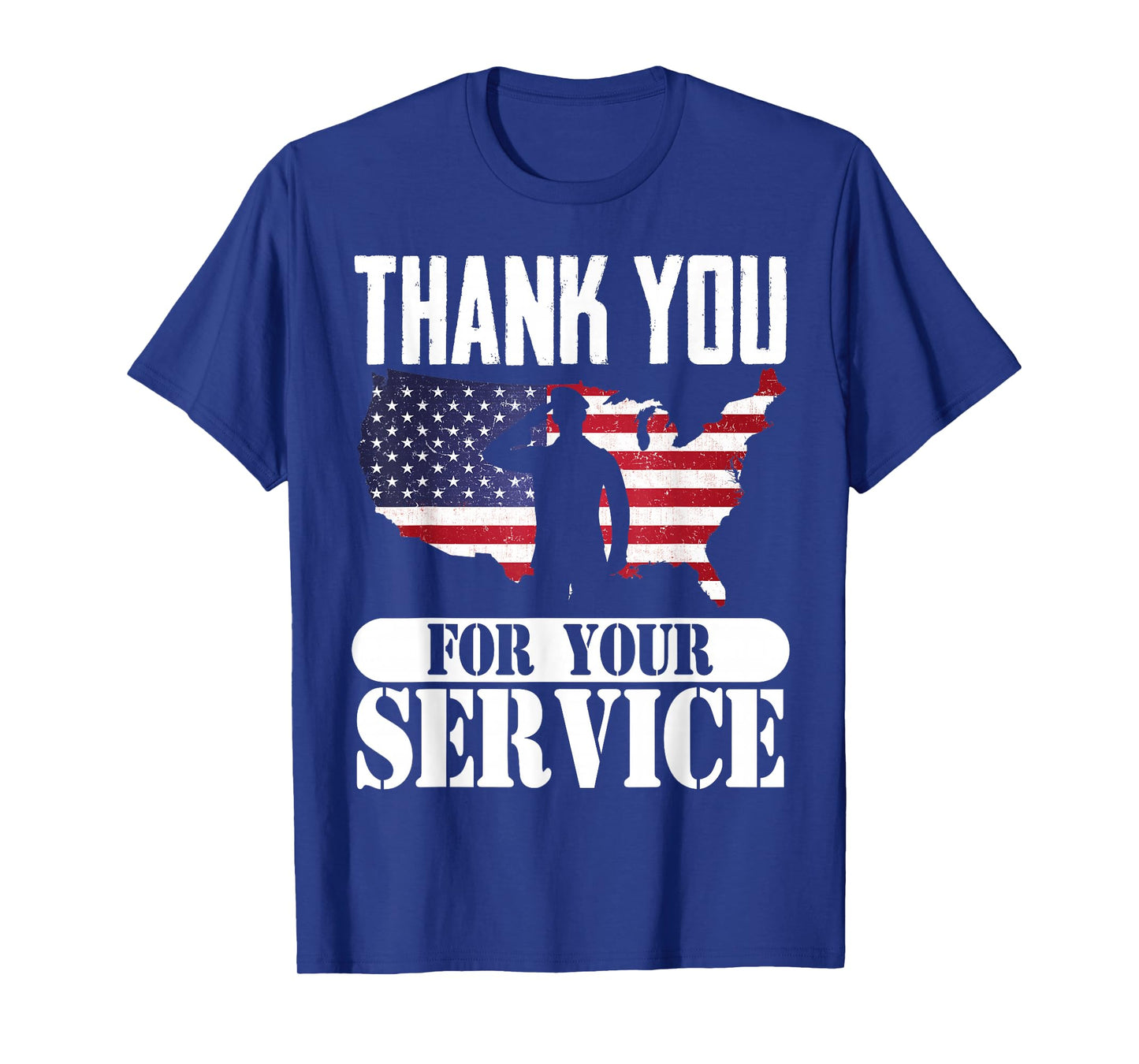 Thank You for Your Service Patriotic Veterans Day T-Shirt Small
