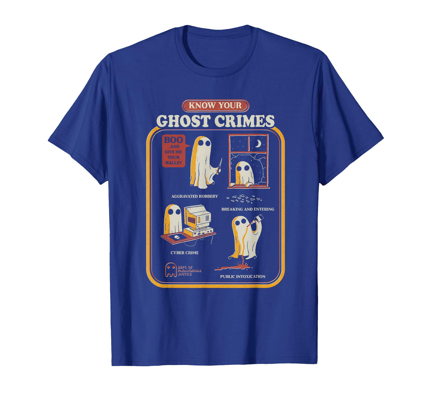 Know Your Ghost Crimes Funny Halloween T-Shirt