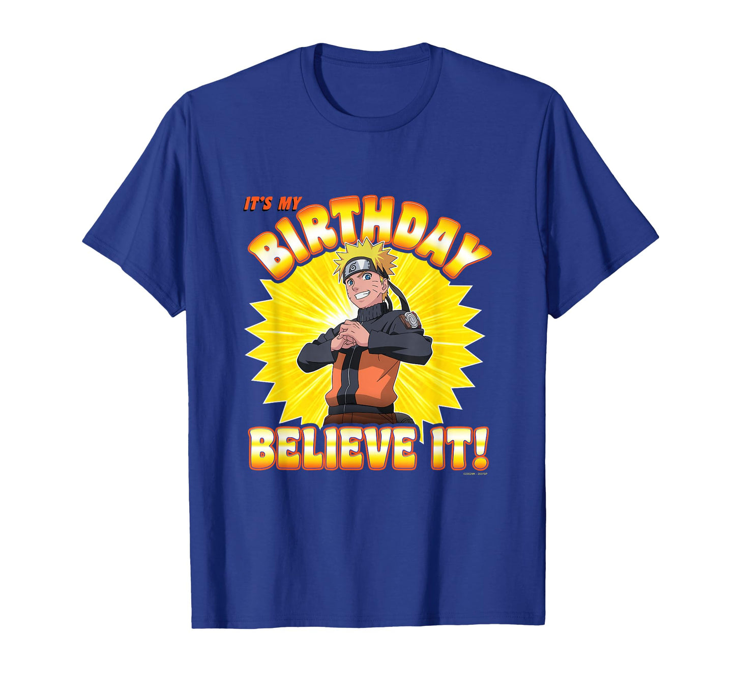 Naruto Shippuden Birthday Believe It Anime T-Shirt