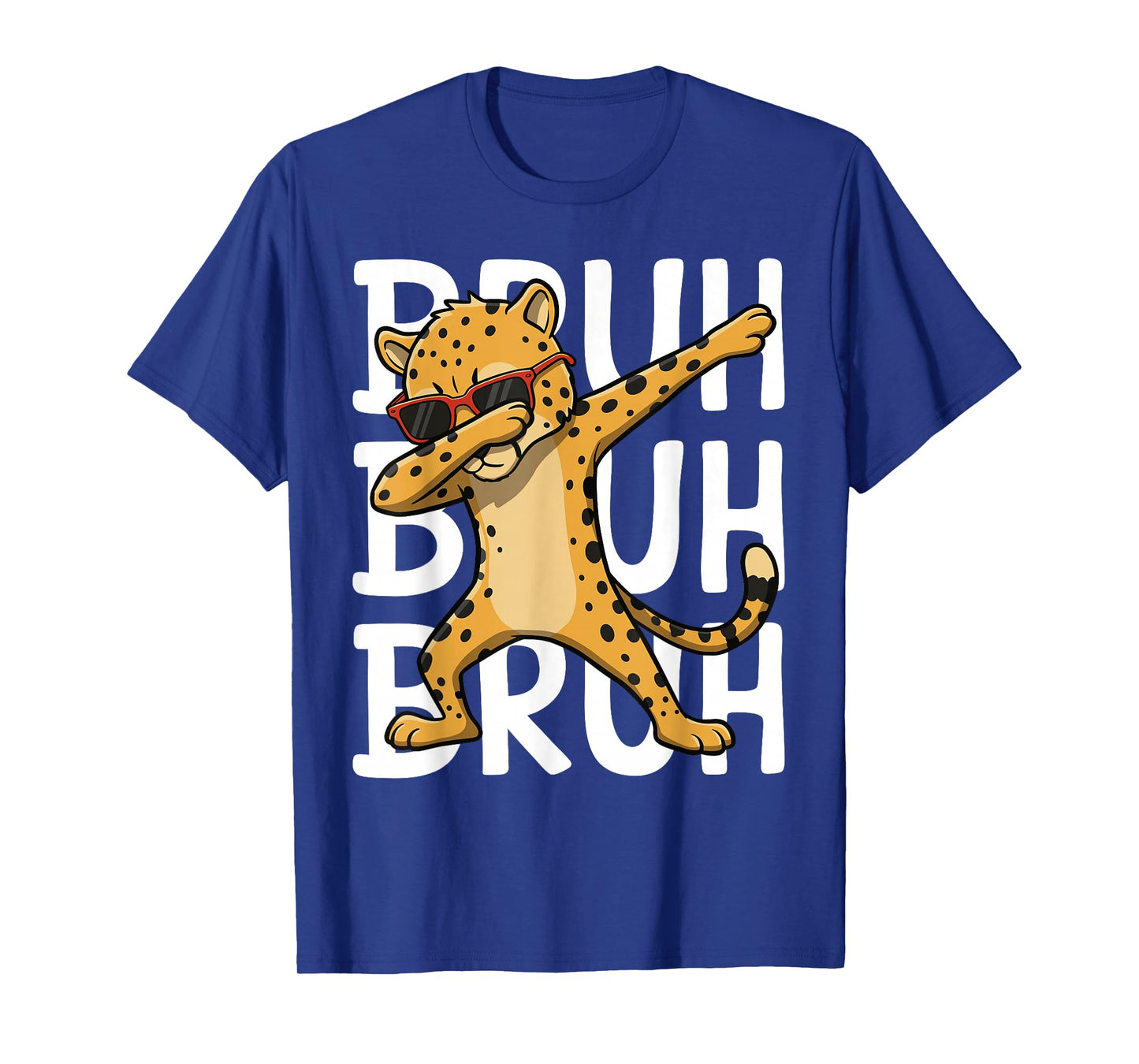 Sunglasses Cheetah Lover Dabbing Cheetah Bruh Wild Animal T-Shirt