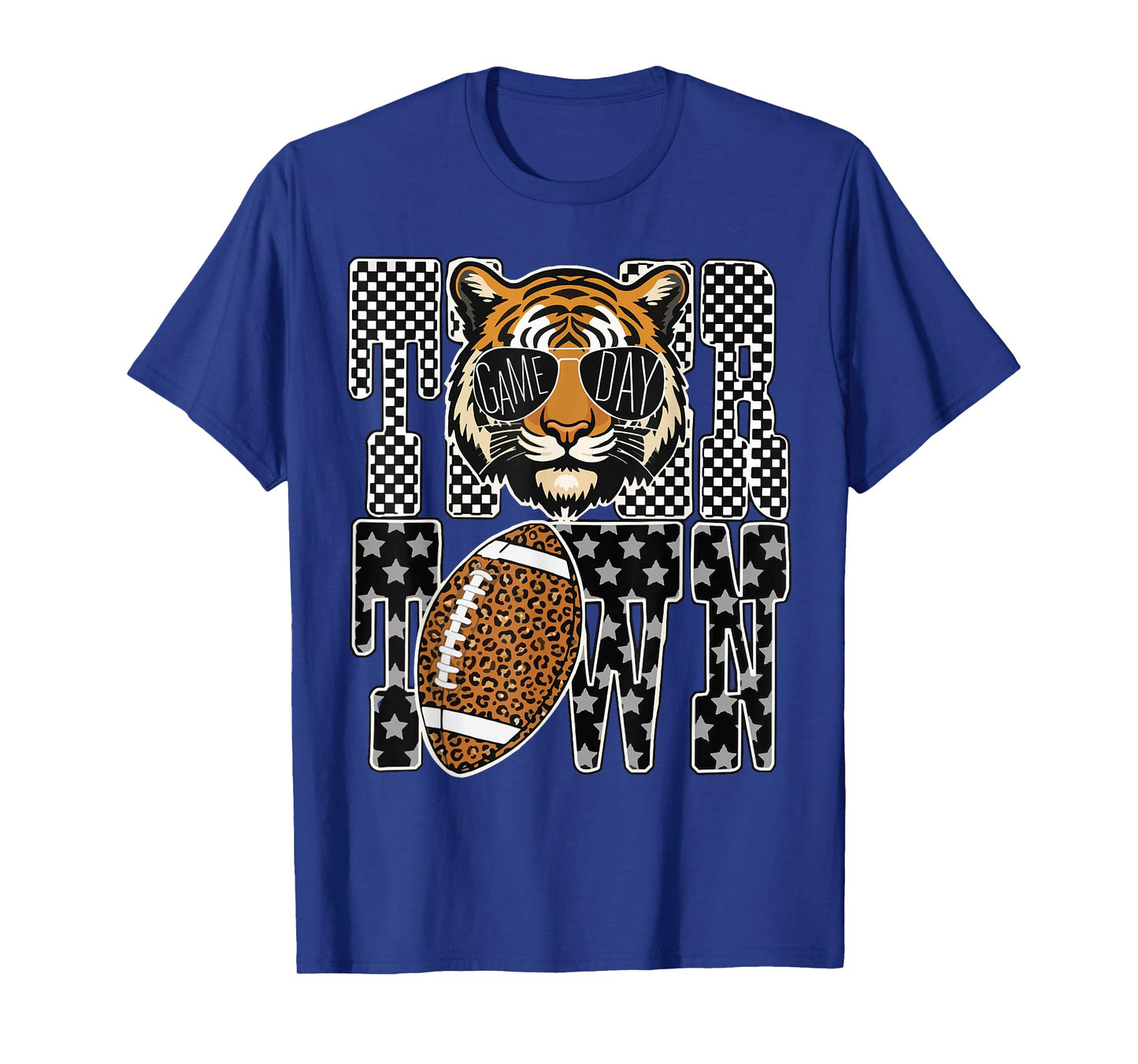 Tiger Town Leopard Football Game Day For Men T-Shirt