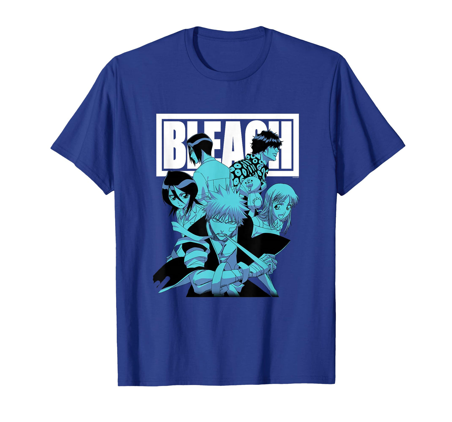 Bleach Characters with Block Logo Anime T-Shirt