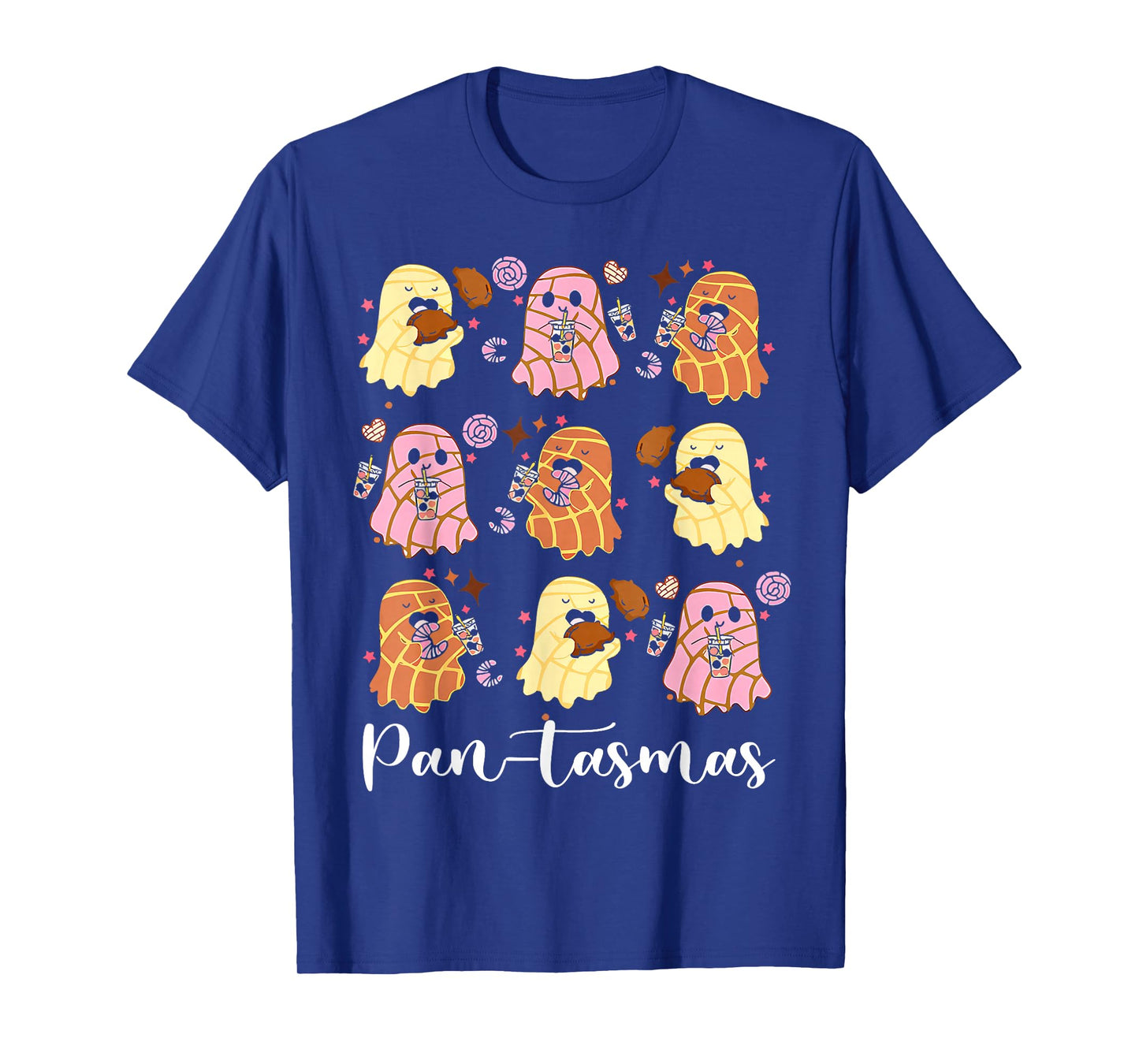 Pantasmas Ghost Pan Dulce Halloween Mexican Conchas Boo T-Shirt