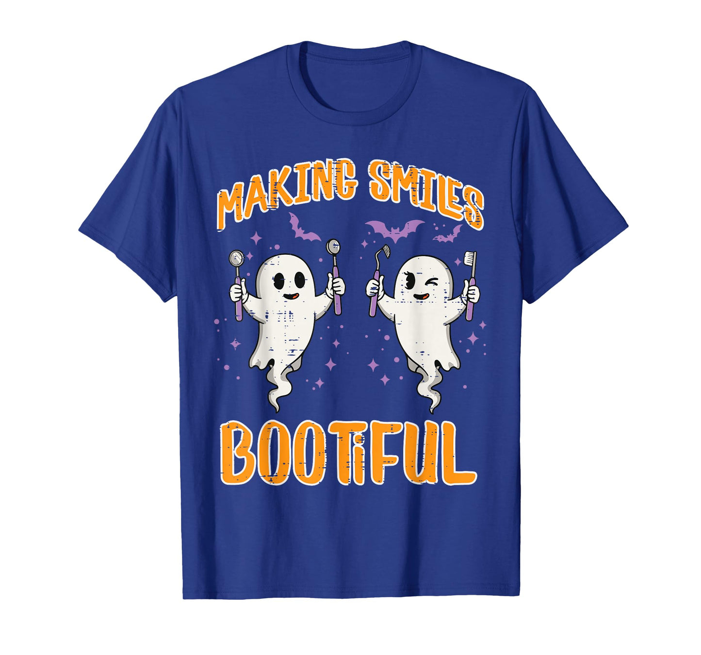 Halloween Ghost Dentist Smiles Bootiful Costume Men Women T-Shirt