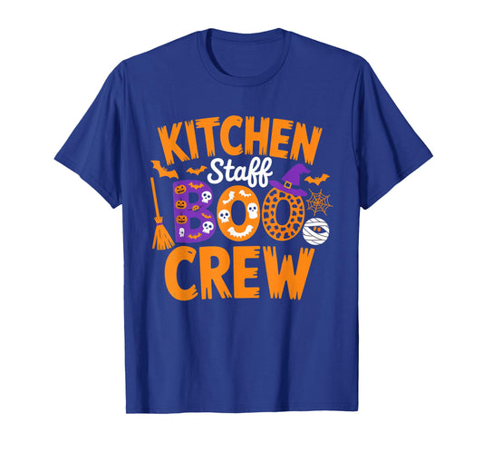 Kitchen Staff Boo Crew Funny Halloween Matching Man Woman T-Shirt