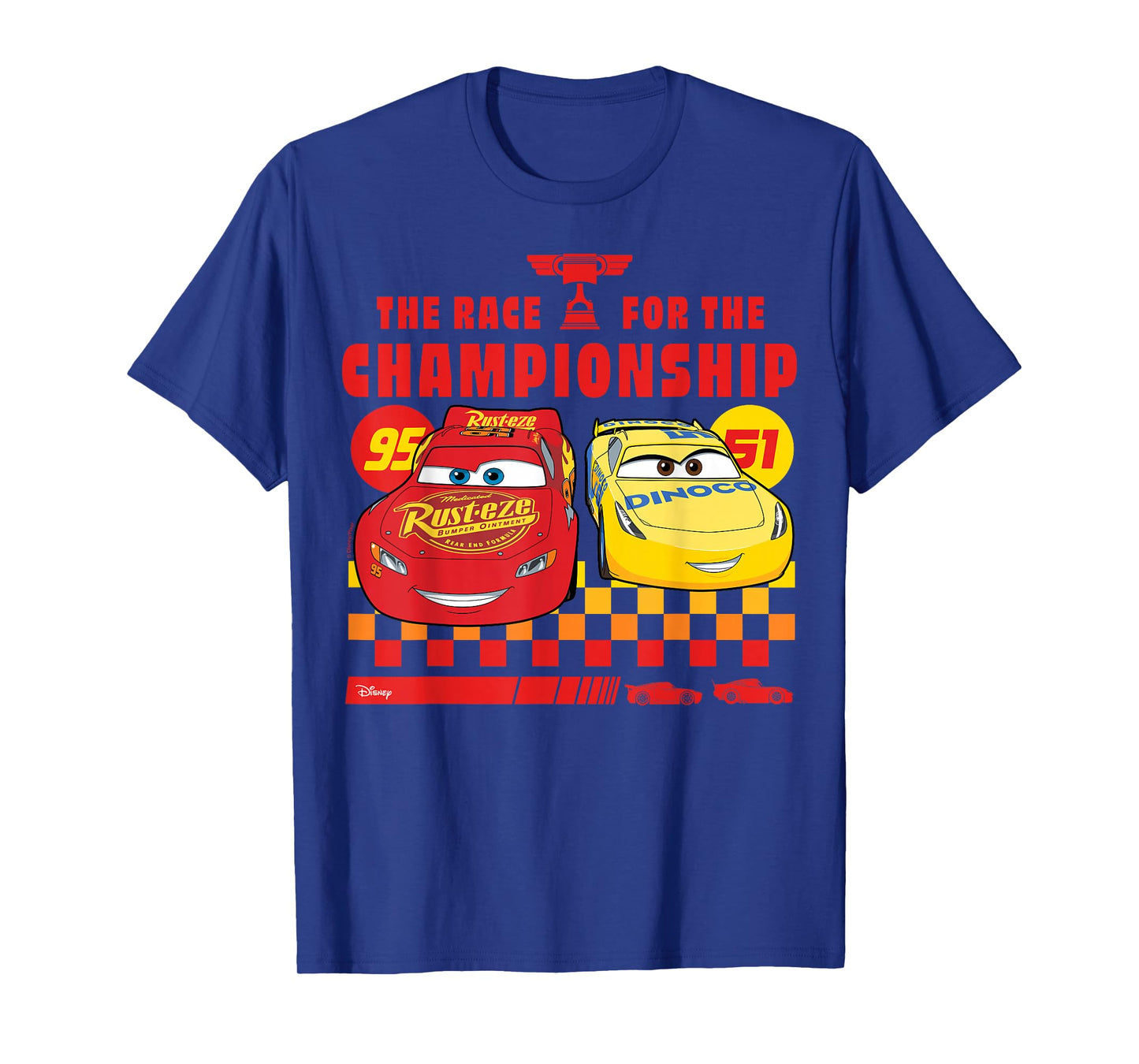 Disney Pixar Cars - Lightning And Cruz Race For Championship T-Shirt