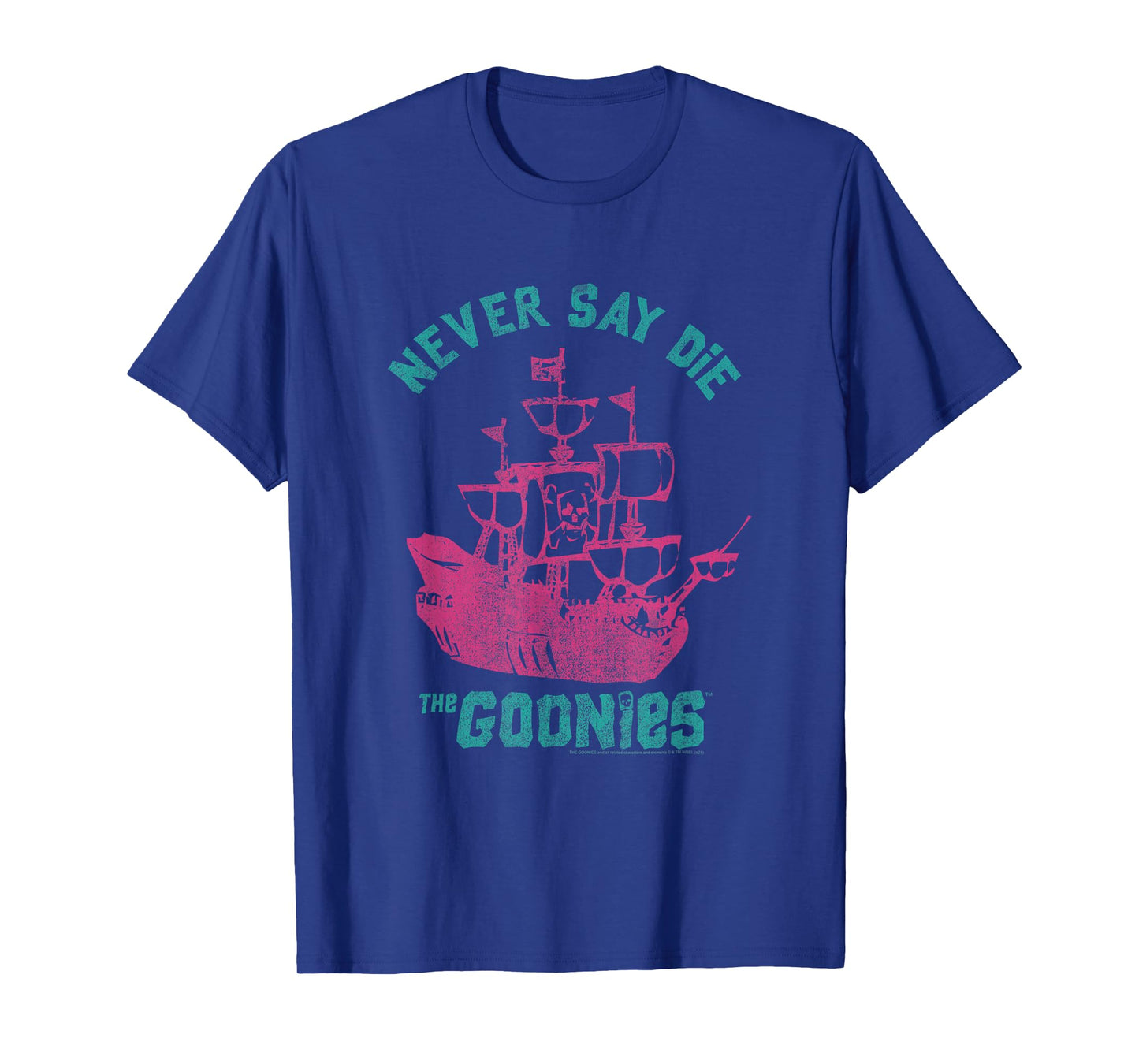 The Goonies Pastel Pirate Ship and Logo Movie T-Shirt