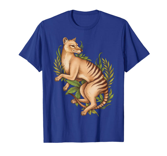 Thylacine Tasmanian Wolf Cryptid Tiger Furry Therian T-Shirt