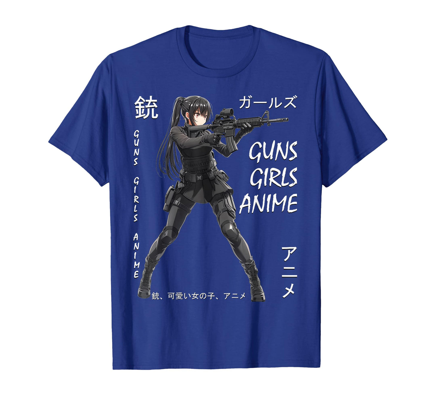 Dinosaurus Rekx Anime Waifu Graphic T-Shirt, Small, Black