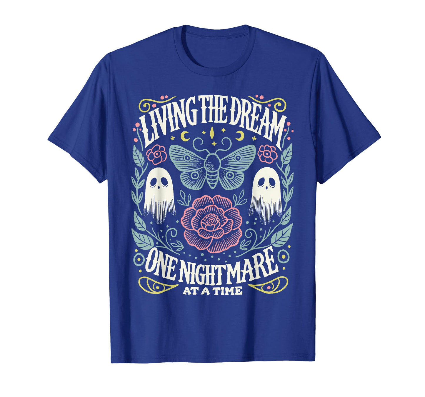 Living The Dream One Nightmare at The Time Funny Halloween T-Shirt