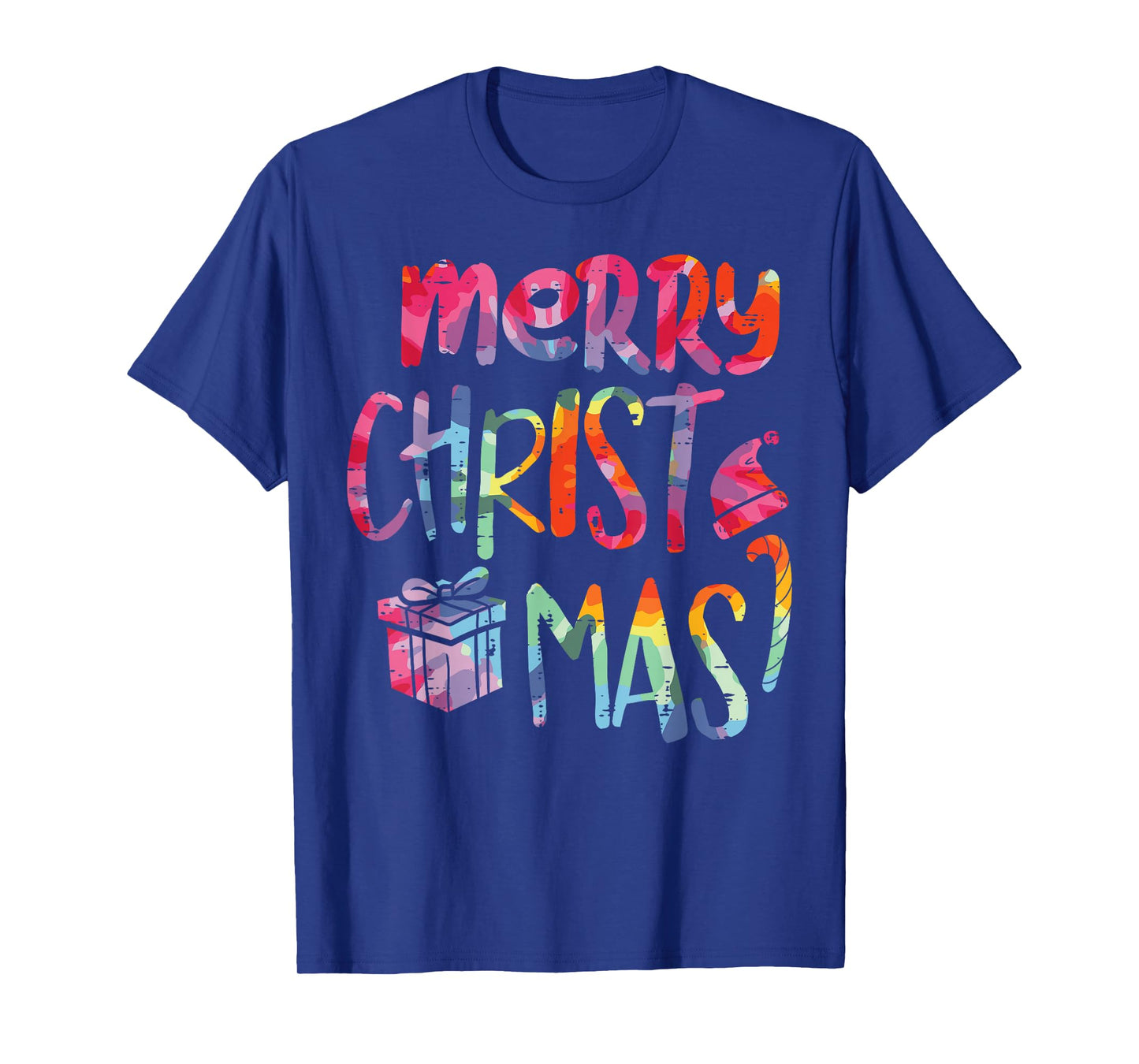 Merry Christmas Tie-Dye Xmas Holiday Men Women Kids Girl Boy T-Shirt