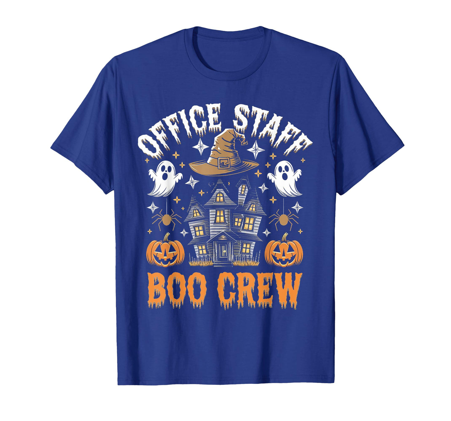 Office Staff Boo Crew Funny Halloween Matching Costume T-Shirt