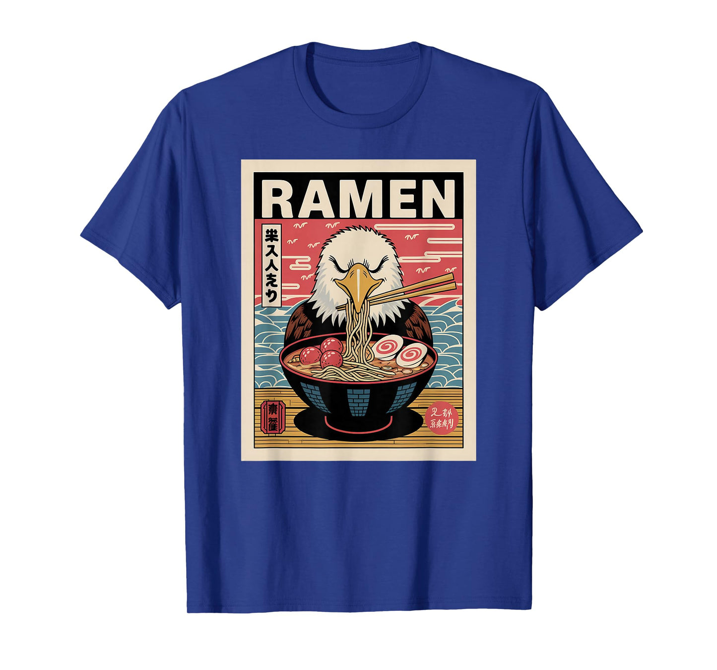 Anime Eagle Manga Kawaii Otaku Neko Japanese Ramen Eagle T-Shirt