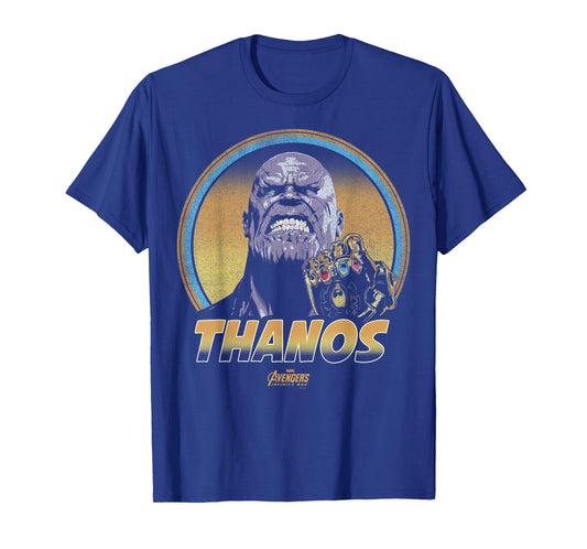 Marvel Infinity War Thanos Vintage Portrait Graphic T-Shirt T-Shirt