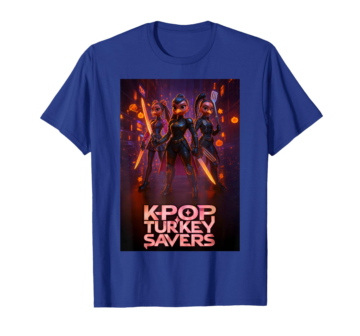 Korean-Pop Turkey Savers | Funny Thanksgiving Graphic T-Shirt