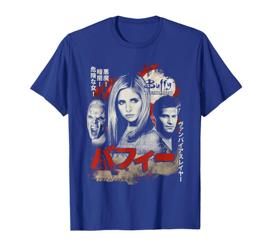 Buffy The Vampire Slayer Japanese Movie Poster TV Show T-Shirt