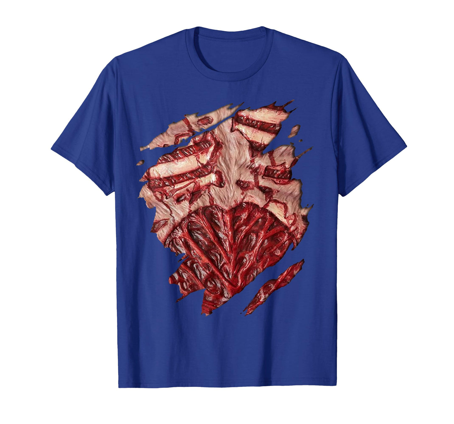 Zombie Chest Blood And Guts Halloween Costume T-Shirt