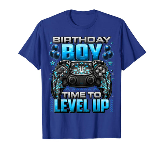 Birthday Boy Time to Level Up Shirt Video Gamer Birthday Boy T-Shirt