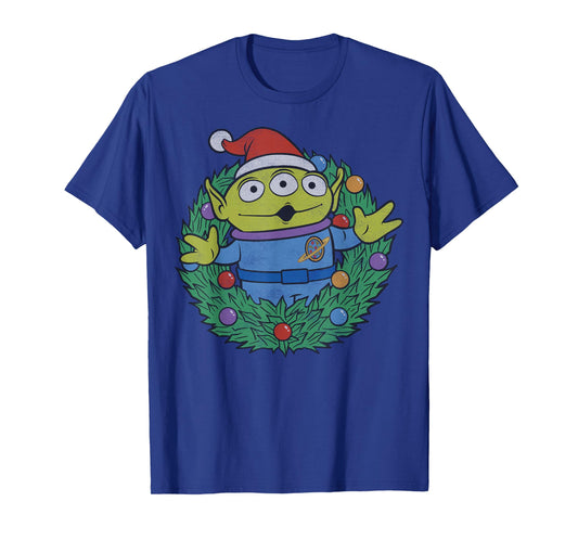 Disney Pixar Toy Story Alien Christmas Wreath T-Shirt