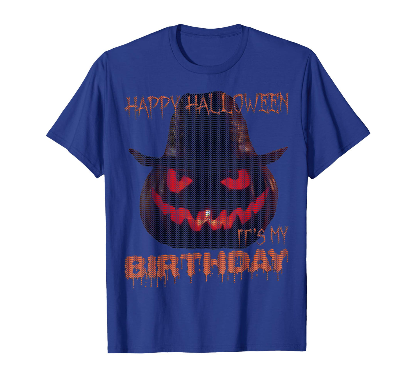 Happy Halloween My Birthday Jack-O-Lantern Ugly Halloween T-Shirt