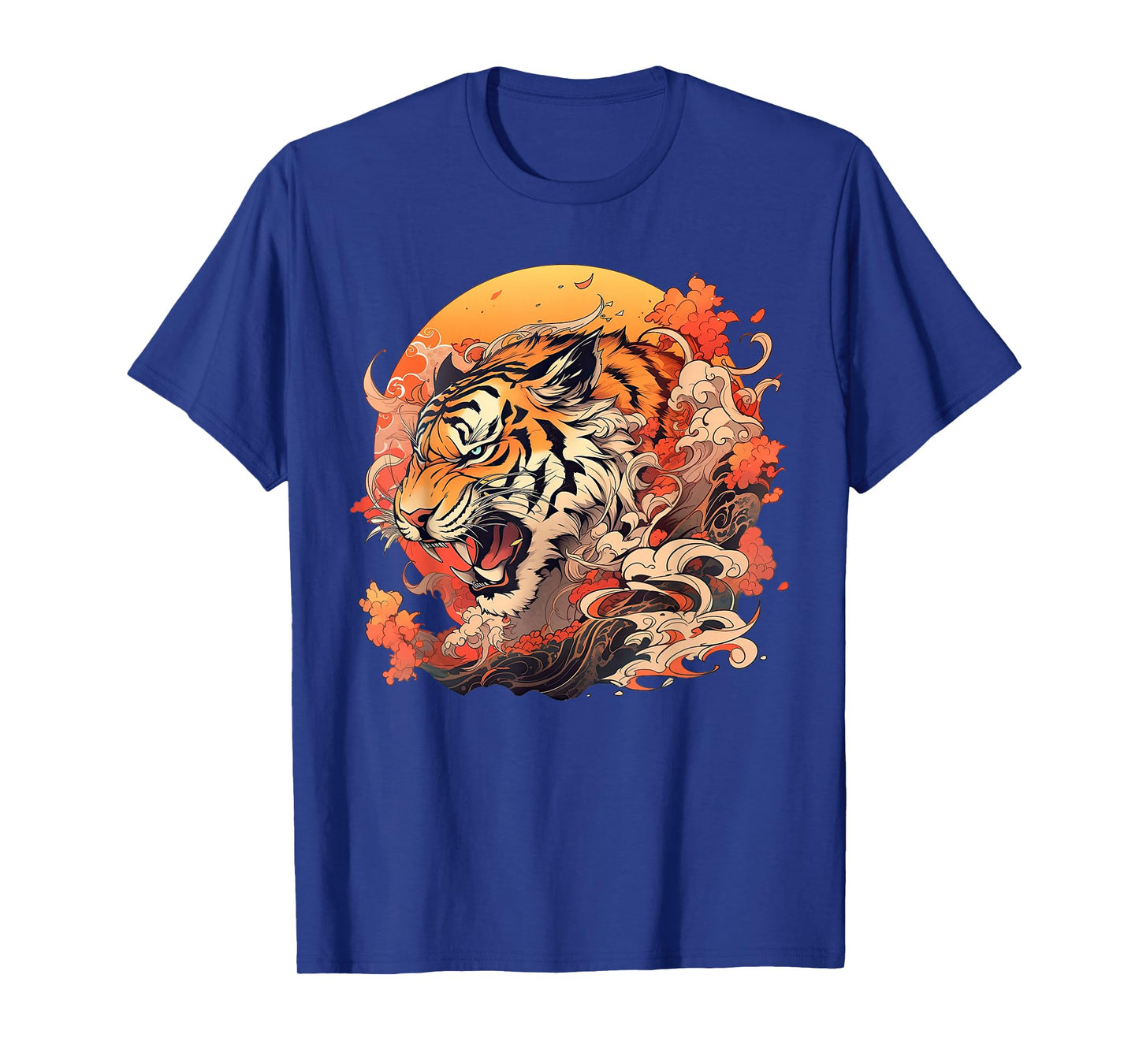 Asian Inspired Vintage Style 80s Retro Japanese Tiger T-Shirt