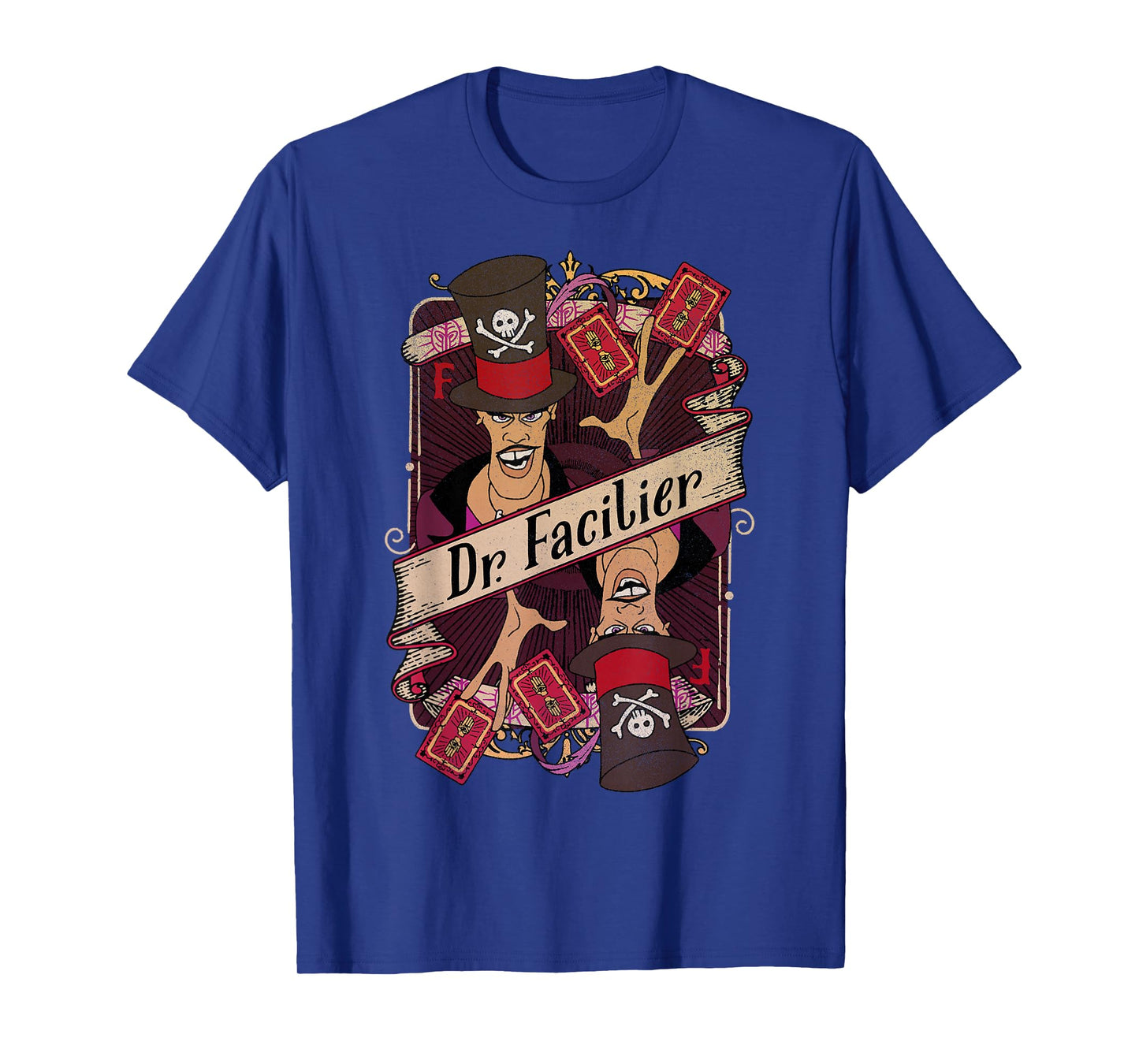 Disney Princess and The Frog Facilier Playing Card T-Shirt T-Shirt