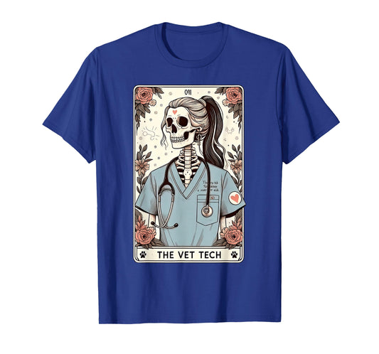 The Vet Tech Skeleton Veterinary Medicine Vet Med Nurse T-Shirt