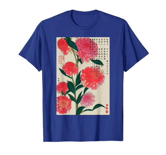 Ikebana - Japanese Floral Art Ukiyo-e Print T-Shirt