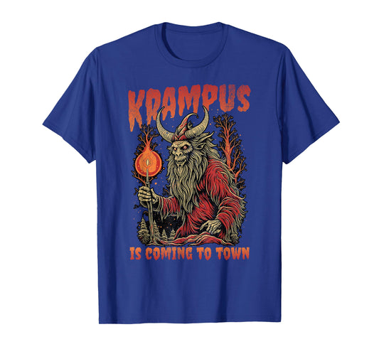Christmas Krampus Is Coming Hail Santa Clothing T-Shirt