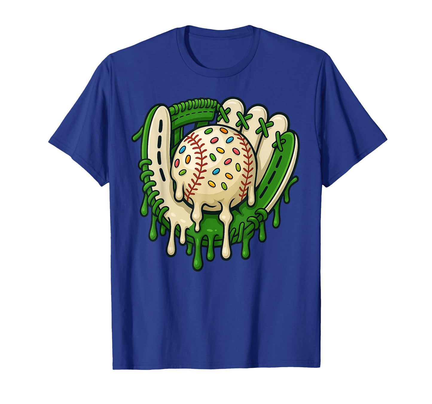 Baseball Drip Team for Boys and Girls Ice Cream Cool T-Shirt