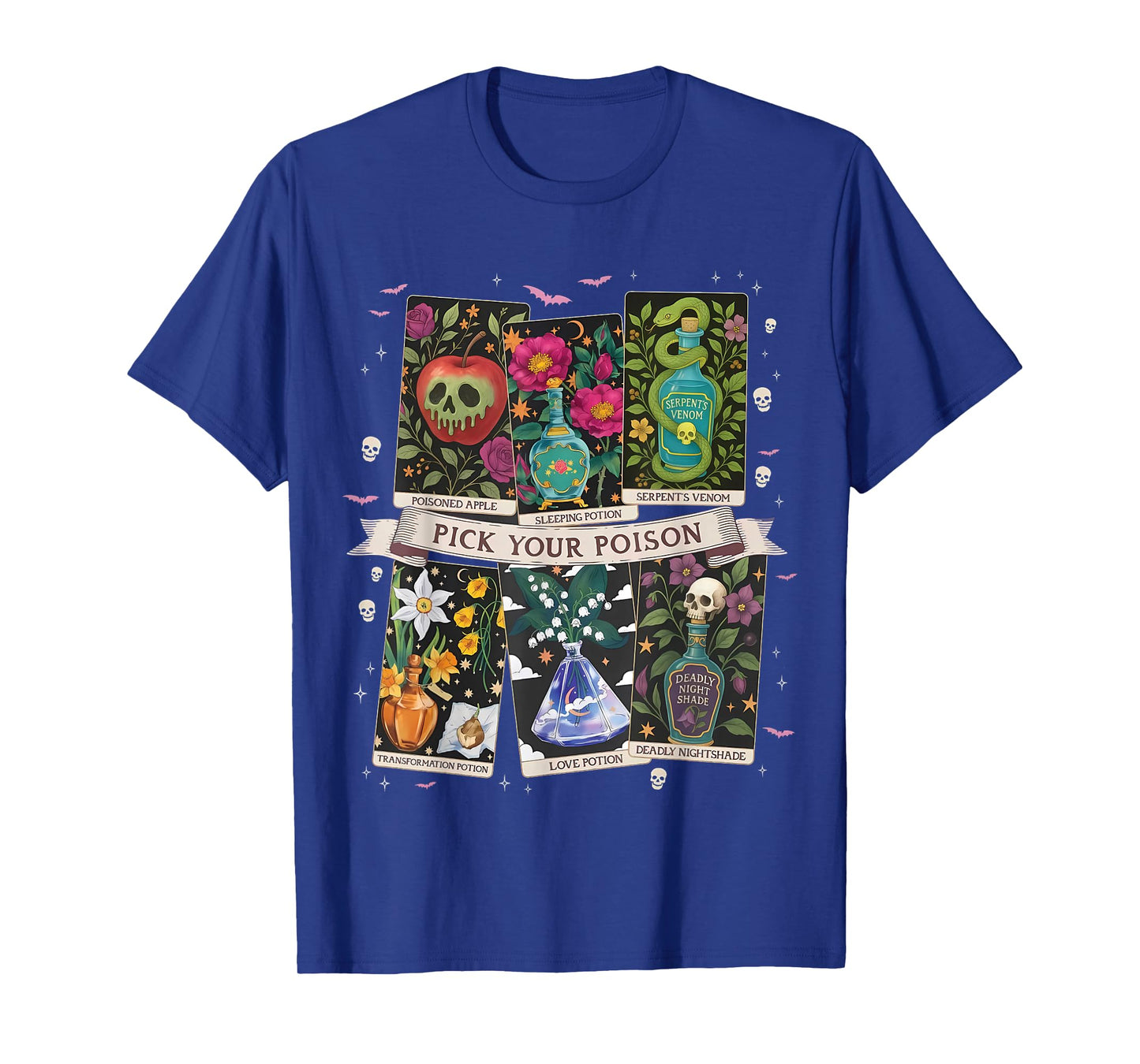 Pick Your Poison's Funny Drink Me Potion's Happy Halloween T-Shirt
