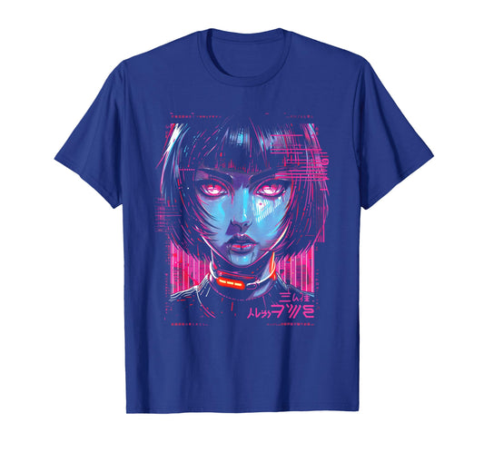 Anime Manga Cyberpunk Vaporwave Futuristic Art Aesthetic T-Shirt
