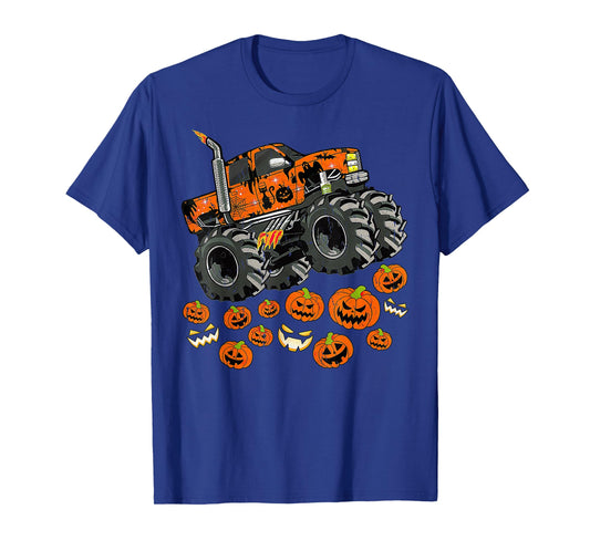 Jack O Lantern Pumpkin Monster Truck Halloween T-Shirt